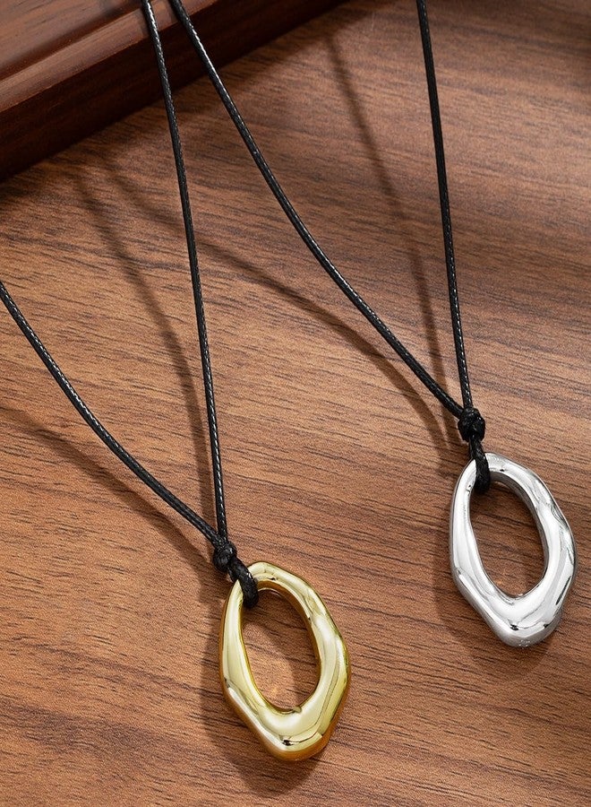 JAVARNV Boho Pendant Necklace Western Jewelry for Women Chunky Gold Necklace Long Statement Necklaces Cowgirl Outfits for Women Western Accessories Valentines Day Gifts for Her - Image 4